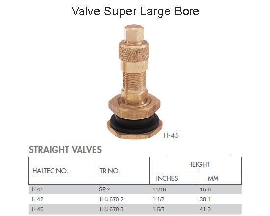 Valve Super Large Bore Haltec H-45